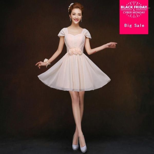 5size 2019 short slim gown dress champagne gold color toast gown clothing bridesmaids prom dress cheongsam w6771, Red